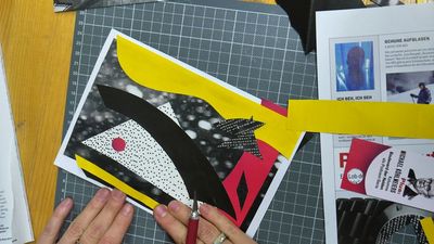 Collage aus Papier