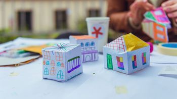 Kinderprogramm beim Stadtteilcafé in Mariahilf