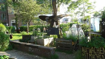 Temporärer Nachbarschaftsgarten im Sonnwendviertel, 10. Bezirk
