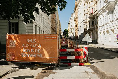 Baustelle in Mariahilf Baustelle in Mariahilf