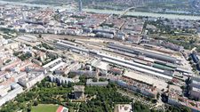 Luftaufnahme des Nordwestbahnhofs