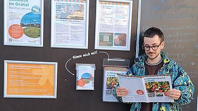 Laurens liest in der neuen Ausgabe der Schlingermarktzeitung.