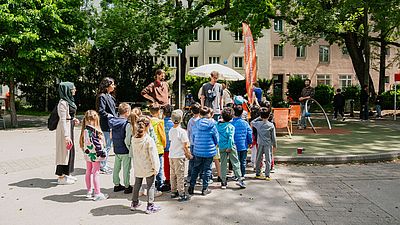 Vorschulgruppe beim Mitmachtag