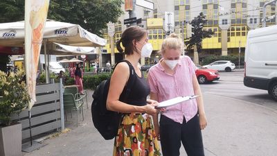 Beobachtung Quellenplatz GB*Mitarbeiterinnen am Quellenplatz