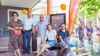 Gruppenfoto beim Stadtteilcafé in Hietzing