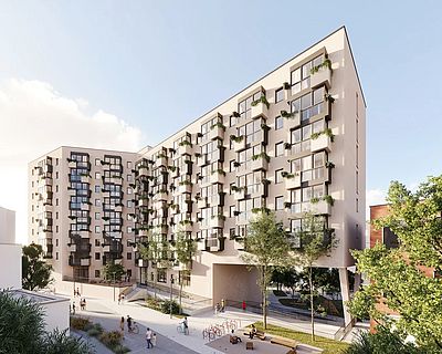 Rendering des Bauprojekts Muthgasse 109b