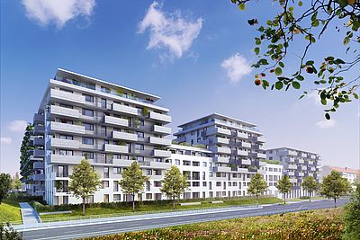 Bauprojekt der Wien Süd und Merkur in der Ziedlergasse Bauprojekt der Wien Süd und Merkur in der Ziedlergasse