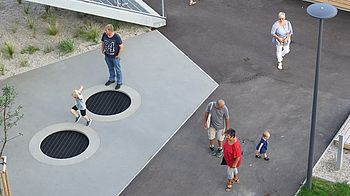 Viele Angebote zum Spielen Freiraum Bildungscampus