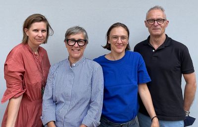 Team Kunstschaufenster Ein Mann und drei Frauen