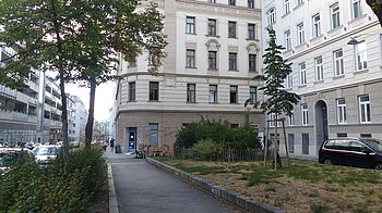 Aufnahme vom Zentaplatz in Wien-Margareten