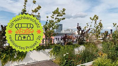 Biotope City mit Nachbarschatz Button