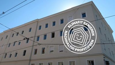Vorzeigeprojekt Geiselbergstraße mehrgeschoßiger Altbau von außen