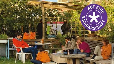 Nachbarschaftstreff Aspanggründe Gärtner*innen im Nachbarschaftsgarten Aspanggründe