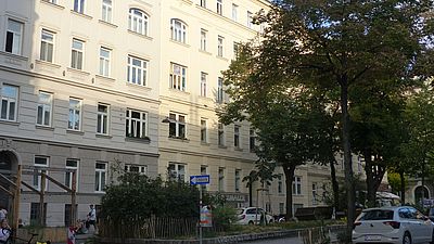 Aufnahme vom Zentaplatz in Wien-Margareten
