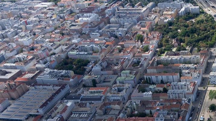 Luftbild Innerfavoriten Luftbild Innerfavoriten