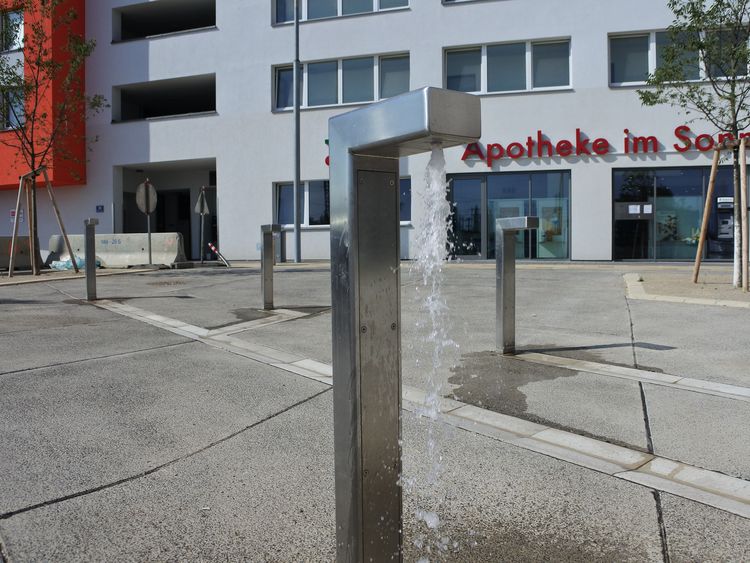 Wasserspiel am Wasserplatz
