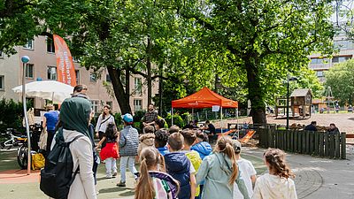 Viele Kinder beim Mitmachtag