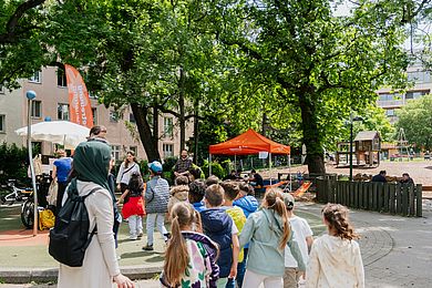 Viele Kinder beim Mitmachtag