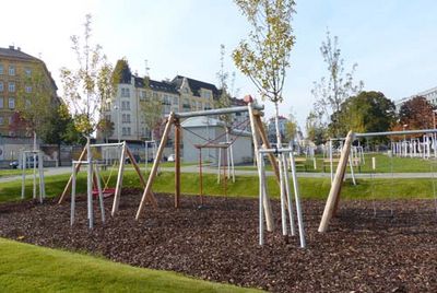 Leon-Zelmann-Park Die grüne Mitte des Stadtentwicklungsgebietes: Der Leon-Zelmann-Park.
